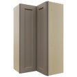 Fabuwood Fusion Oyster WPC2442 Wall Corner Pie Cabinet, Front View