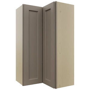 Fabuwood Fusion Oyster WPC2442 Wall Corner Pie Cabinet, Front View