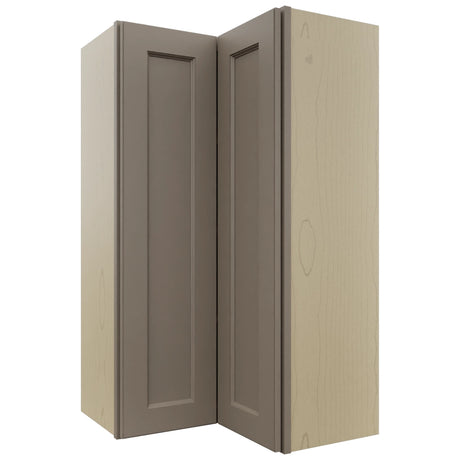 Fabuwood Fusion Oyster WPC2442 Wall Corner Pie Cabinet, Front View