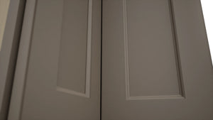 Fabuwood Fusion Oyster WPC2442 Wall Corner Pie Cabinet, Detail View