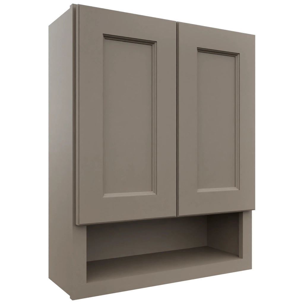 Fabuwood Fusion Oyster WVS2430 Vanity Wall Storage, Front View