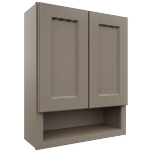 Fabuwood Fusion Oyster WVS2430 Vanity Wall Storage, Front View