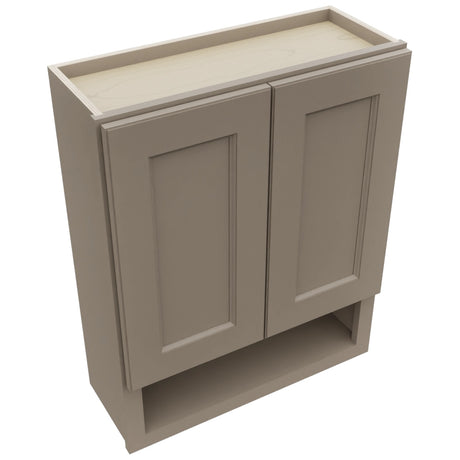 Fabuwood Fusion Oyster WVS2430 Vanity Wall Storage, Top View