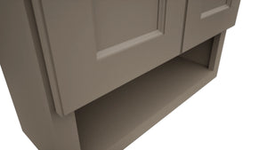 Fabuwood Fusion Oyster WVS2430 Vanity Wall Storage, Detail View