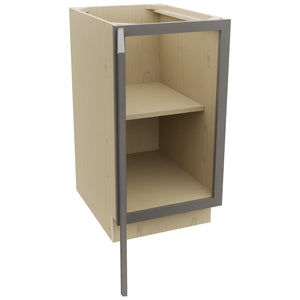 Fabuwood Fusion Stone B18FD Base Full Door Cabinet, Open View