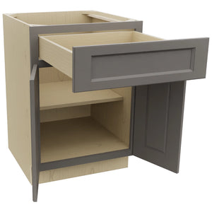 Fabuwood Fusion Stone B24 Base Standard Cabinet, Open View