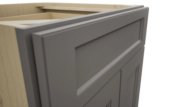 Fabuwood Fusion Stone B24 Base Standard Cabinet, Detail View