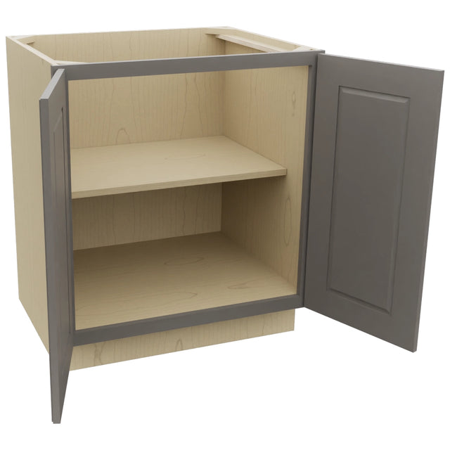 Fabuwood Fusion Stone B30FD Base Full Door Cabinet, Open View