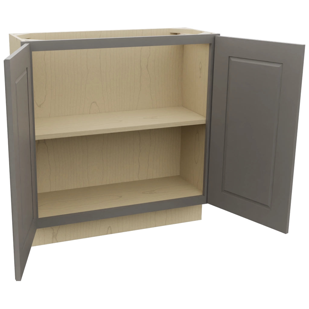 Fabuwood Fusion Stone B33FD-12D Base Full Door Cabinet, Open View