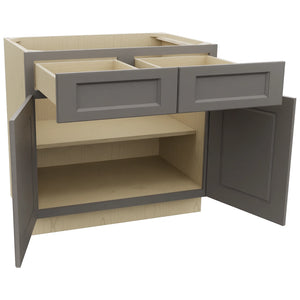 Fabuwood Fusion Stone B36 Base Standard Cabinet, Open View