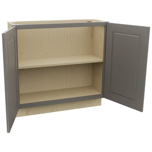 Fabuwood Fusion Stone B36FD-12D Base Full Door Cabinet, Open View