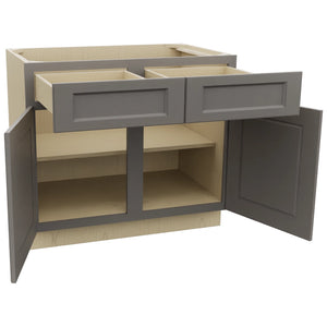 Fabuwood Fusion Stone B39 Base Standard Cabinet, Open View
