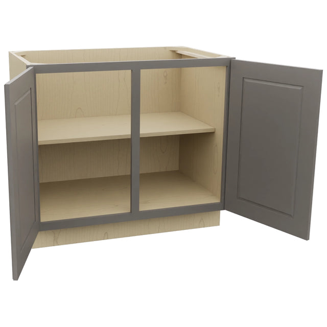 Fabuwood Fusion Stone B39FD Base Full Door Cabinet, Open View