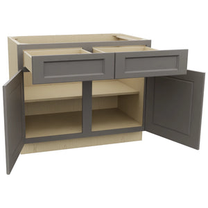 Fabuwood Fusion Stone B42 Base Standard Cabinet, Open View