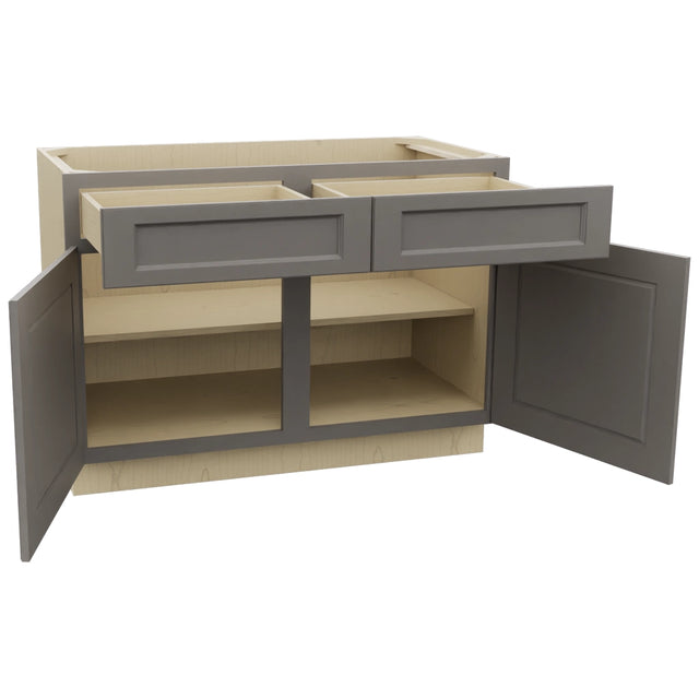 Fabuwood Fusion Stone B48 Base Standard Cabinet, Open View