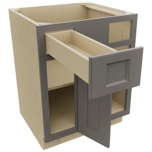 Fabuwood Fusion Stone BLB36/39 Base Corner Blind Cabinet, Open View