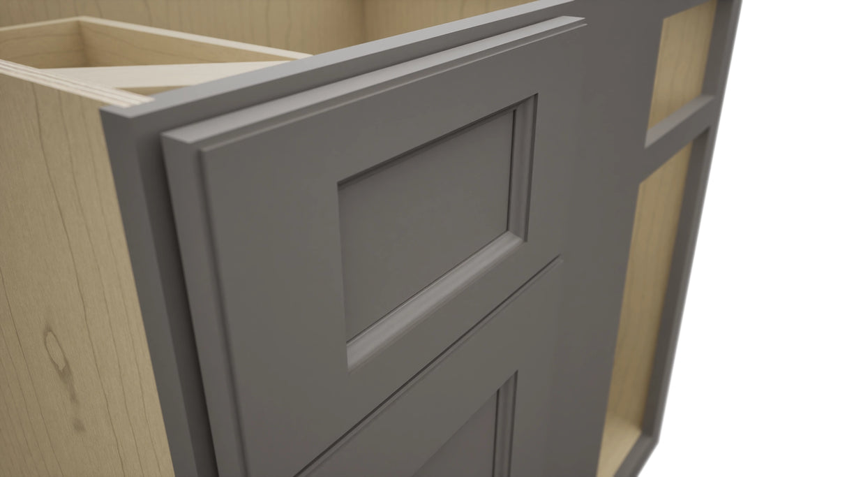Fabuwood Fusion Stone BLB39/42 Base Corner Blind Cabinet, Detail View