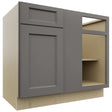 Fabuwood Fusion Stone BLB42/45 Base Corner Blind Cabinet, Front View