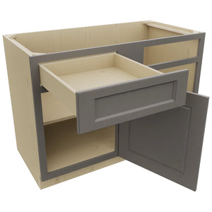 Fabuwood Fusion Stone BLB48/51 Base Corner Blind Cabinet, Open View