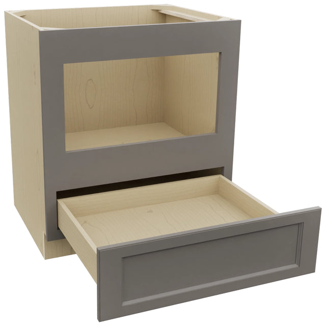 Fabuwood Fusion Stone BMC30 Base Microwave Cabinet, Open View