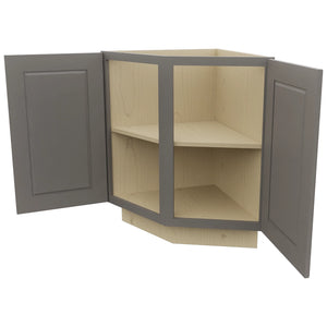 Fabuwood Fusion Stone BRA24 Base Return Angle Cabinet, Open View