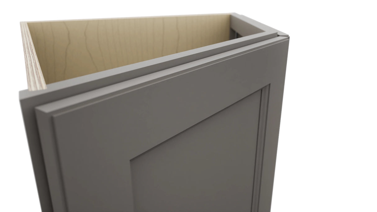 Fabuwood Fusion Stone BRA24 Base Return Angle Cabinet, Detail View