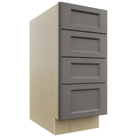 Fabuwood Fusion Stone DB15-4 Base 4 Drawers Cabinet, Front View