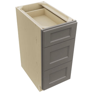 Fabuwood Fusion Stone DB15 Base 3 Drawers Cabinet, Top View