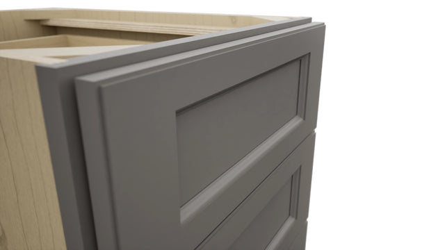 Fabuwood Fusion Stone DB18-4 Base 4 Drawers Cabinet, Detail View