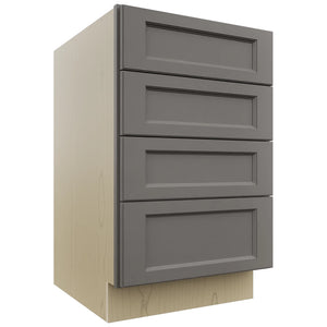 Fabuwood Fusion Stone DB21-4 Base 4 Drawers Cabinet, Front View