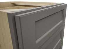 Fabuwood Fusion Stone DB21-4 Base 4 Drawers Cabinet, Detail View
