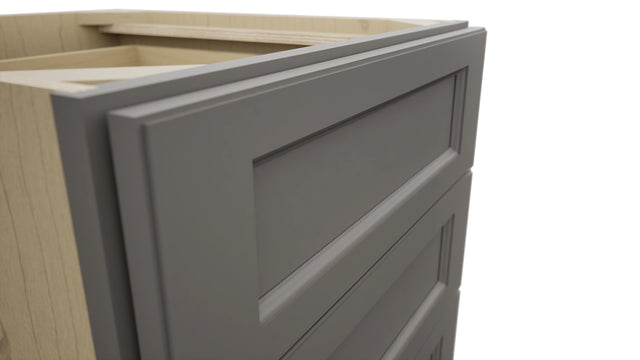 Fabuwood Fusion Stone DB21-4 Base 4 Drawers Cabinet, Detail View