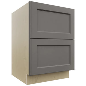 Fabuwood Fusion Stone DB24-2 Base 2 Drawers Cabinet, Front View