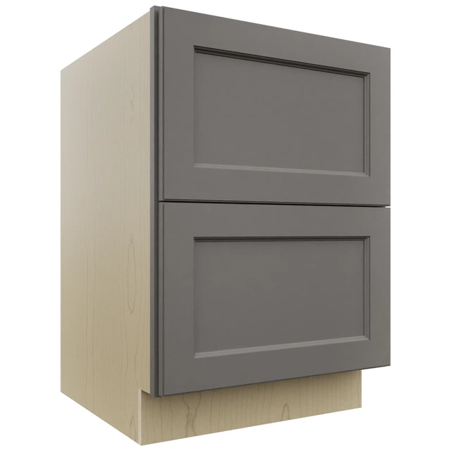 Fabuwood Fusion Stone DB24-2 Base 2 Drawers Cabinet, Front View
