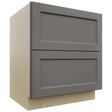 Fabuwood Fusion Stone DB30-2 Base 2 Drawers Cabinet, Front View