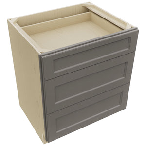 Fabuwood Fusion Stone DB30 Base 3 Drawers Cabinet, Top View