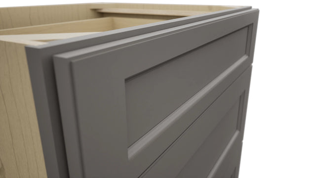 Fabuwood Fusion Stone DB30 Base 3 Drawers Cabinet, Detail View