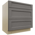 Fabuwood Fusion Stone DB33 Base 3 Drawers Cabinet, Front View