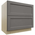 Fabuwood Fusion Stone DB36-2 Base 2 Drawers Cabinet, Front View
