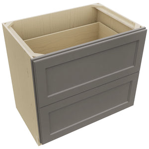 Fabuwood Fusion Stone DB36-2 Base 2 Drawers Cabinet, Top View