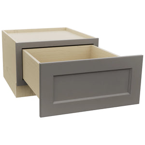 Fabuwood Fusion Stone DBS24 Base Bench Seat Cabinet, Open View