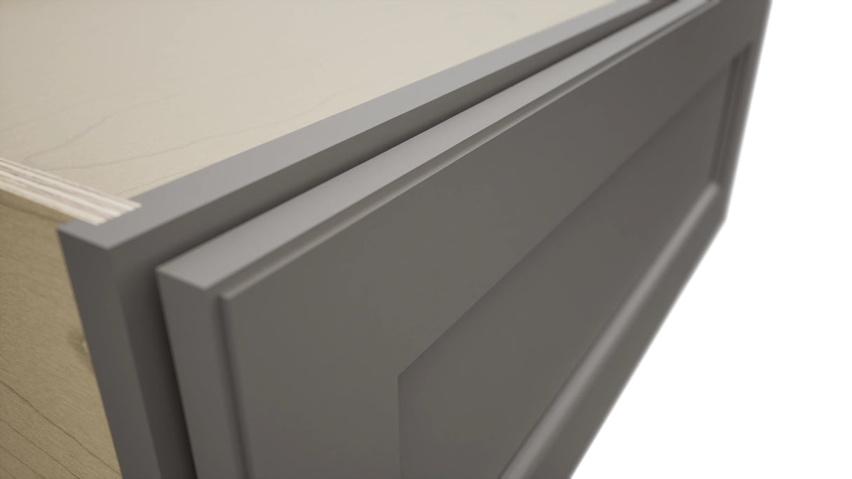 Fabuwood Fusion Stone DBS30 Base Bench Seat Cabinet, Detail View