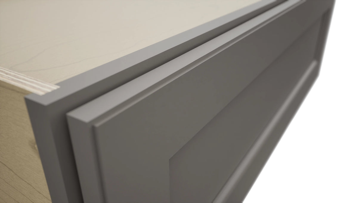 Fabuwood Fusion Stone DBS36 Base Bench Seat Cabinet, Detail View