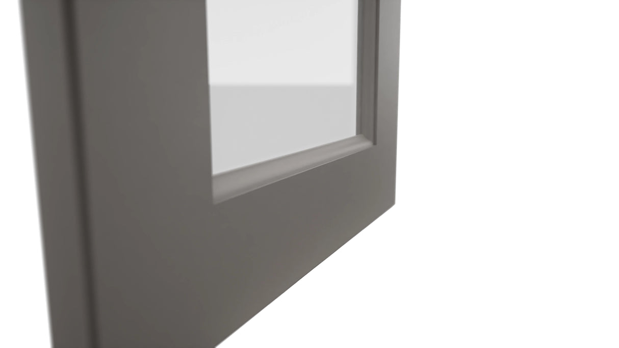 Fabuwood Fusion Stone DS GDW1542 Wall Glass Door, Detail View