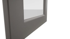 Fabuwood Fusion Stone DS GDW1836 Wall Glass Door, Detail View