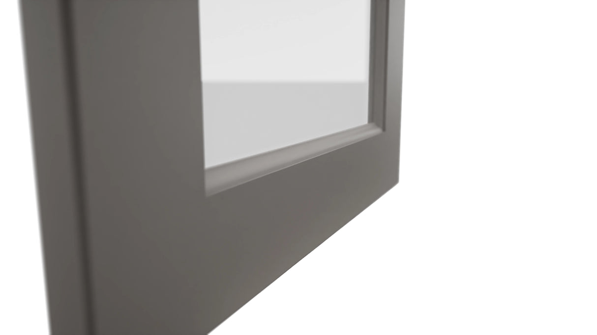 Fabuwood Fusion Stone DS GDW1842 Wall Glass Door, Detail View