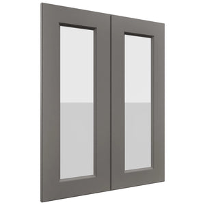 Fabuwood Fusion Stone DS GDW2430 Wall Glass Door, Front View
