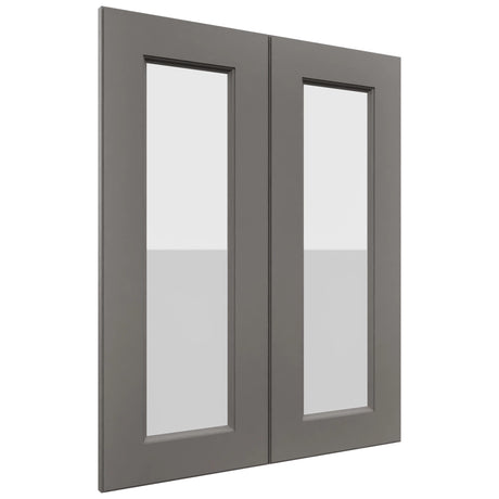 Fabuwood Fusion Stone DS GDW2430 Wall Glass Door, Front View