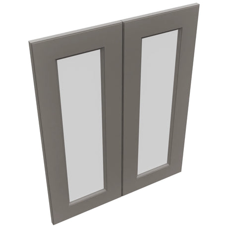Fabuwood Fusion Stone DS GDW2430 Wall Glass Door, Top View