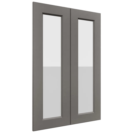 Fabuwood Fusion Stone DS GDW2436 Wall Glass Door, Front View